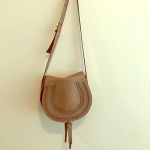 Chloe Marcie Medium Crossbody Bag - beige/tan